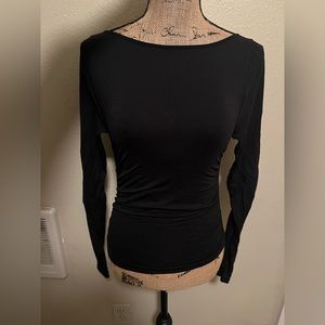 Free People Long Sleeved Ruched Top